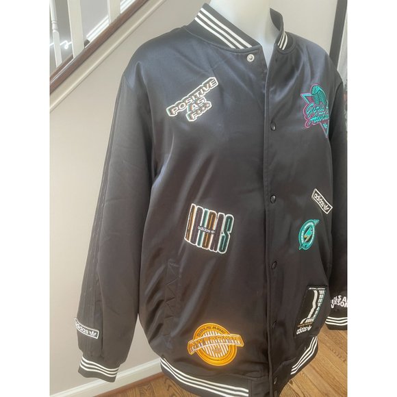 ADIDAS x Girls Are Awesome Collegiate Patch Bomber Jacket - Size Large - Picture 9 of 13